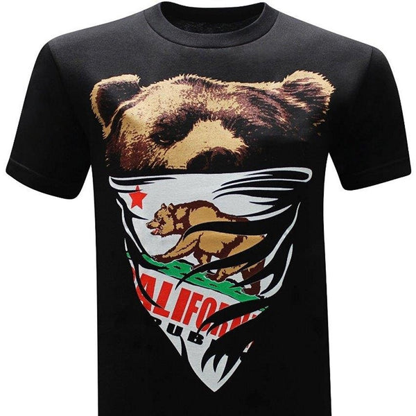 Spring And Summer New Men's Short Sleeved Print